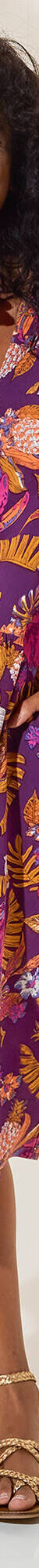 Robe imprimée, manches courtes (violet / multicolore) Robe imprimée, manches courtes (violet / multicolore)
